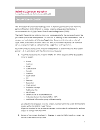 A declaration may be needed if the employer is not familiar with the candidate. Https Careercenter Helmholtz Muenchen De Fileadmin Career Center Pdf 2019 07 Dsgvo Consentform Careercenter 0 1 Pdf