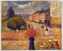 Spring Day on Karl Johan Street - Edvard Munch Paintings