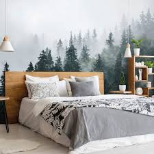 Be the first to review this product. Misty Trees Mural Large I Love Wallpaper