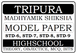 Tripura Class 6th 7th 8th 9th Model Paper 2020 Download All Subject Model Question Paper Science Questions English Exam