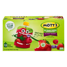 These portable pouches pack lots of bold strawberry, . Save On Mott S Apple Sauce Mixed Berry No Sugar Added 12 Ct Order Online Delivery Giant