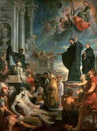 Espinosa, siendo dedicado a san francisco javier en homenaje al r.p. Peter Paul Rubens Los Milagros De San Francisco Javier 1617 Rubens Paintings Peter Paul Rubens Baroque Art