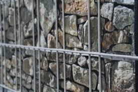 Sichtschutzstreifen Mit Bruchstein Aufdruck Zaunplatz Von Nordbleche Doppelstabmattenzaun Doppelstabmatten Schmuckzaun