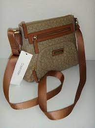 Leather crossbody bag leather bag. Calvin Klein Authentic Signature Ck Monogram Medium Cross Body Designer Bag Eur 172 28 Picclick De