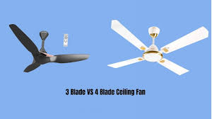 The clear ceiling fan blades extend when you turn on and retract when you turn off, so it looks like a chandelier when not in use. 3 Blade Fan Vs 4 Blade Fan