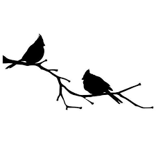 Silhouette Birds On A Branch Tattoo Cardinal Birds On A Branch Vinyl Wall Decal Cardinal Decor Etsy In 2020 Bird Silhouette Tattoos Bird Silhouette Silhouette Tattoos