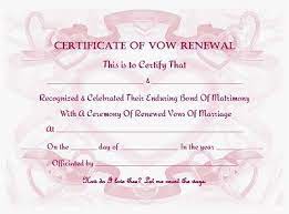 Vow Renewal Certificate Ribbons And Hearts Offered In 4 Different Colors Free Printable Template Vows Vow Renewal Wedding Renewal Vows