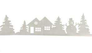 Fensterbild Winterlandschaft Weihnachten Filz Weiss Glitzer Winter Wonderland Fensterdeko Weihnachtsdekoration Weihnachten Jahreszeitliche Dekoration Wohnen Gartentotal Shop