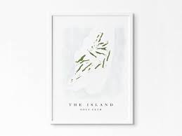 The Island Golf Club Dublin Ireland Golf Course Map Golf Etsy Ireland Golf Courses Golf Painting Golf Clubs