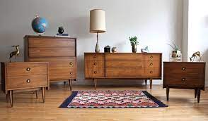For your consideration is a stupendously carved, pair of walnut dressers, one with an attached mirror, made in denmark, in the style of arne vodder, circa the 1960s. The Excellent Mid Century Modern Bedroom Furniture Set Atmosphere Ideas Kitchen Art Homes House Ranch Apppie Org