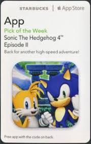 Where can i buy sonic gift cards. Gift Card Sonic The Hedgehog 4 Starbucks Itunes United States Of America App Col Us Starb Itu 23688