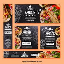Download Pack Of Types Of Mexican Food Banners For Free Mexican Food Recipes Food Graphic Design Food Menu Design
