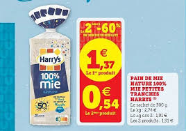 Offre Pain De Mie Tresse A La Main Harrys Chez Carrefour