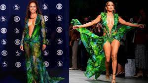 This garment instantly received significant. Fashion Moments The Versace Dress Then Now Youtube