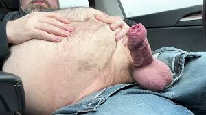 Fat Dad Verbal Bate in Tesla While Watching Porn on Car Screen: Gay Porn