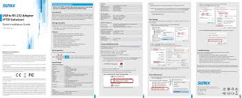 Windows 7, windows 7 64 bit, windows 7 32 bit, windows 10 sunix com port driver direct download was reported as adequate by a large percentage of our reporters, so it should be good to download and install. Usb To Rs 232 Adapter Manualzz