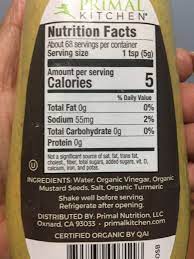 There are alot of primal kitchen. Spicy Brown Mustard Organic Sugar Free Primal Kitchen