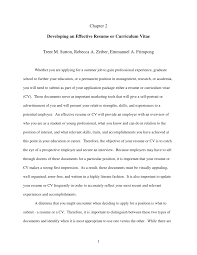 Improve your chances of finding a job, prepare a cv that distinguishes itself from other documents. Pdf Developing An Effective Resume Or Curriculum Vitae