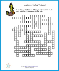 The best part about sunday crossword? Printable Bible Crossword Puzzle New Testament Fun