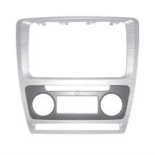 Coche Fascia Coche Dashboard Panel Frame Kit Fascia Fit para Skoda Octavia  2010-2013 Auto Audio STEREO STEREO CENTRO DE REFIT CONSOLE TITULAR PLAZA DE  FUTARS (Color Name : Auto Brushed silver) :