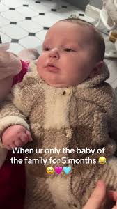 When the baby of the family is no longer the baby of the family 😂🥹  cousins 5 months apart 😍 #trendingvideo #cousins #5monthsapart #5monthsold  #newborn #babygirl #babyboy