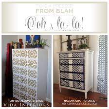 I belong to a talented group of try this anchor wall stencil for your beach style decor project! Take Furniture Blah To Ooh La La Stencil Stories