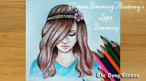 Check spelling or type a new query. Dailly Challenge 11 Farjana Drawing Academy Logo A Girl With Beautifu Pencil Sketch Drawing Drawings Drawing Sketches