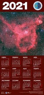 Calendario de eclipses lunares perpetuo. 2021 Astronomical Poster Calendar Instituto De Astrofisica De Canarias Iac