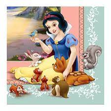 Tovaglioli Biancaneve Disney Grandi 16 Pezzi Festa A Tema Biancaneve Biancaneve Disegno Personaggi Disney