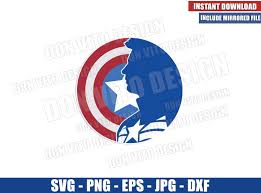 Download Captain America In Shield Svg Dxf Png Marvel Avengers Superhero Logo