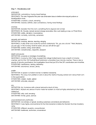 How to use recalcitrant in a sentence. Day 1 Vocabulary List 1