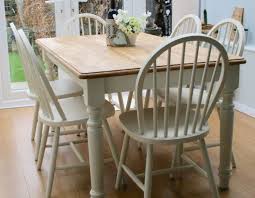 A Truly Stunning Pine Farmhouse Table And Six Hooped Back Chairs Professionally Painted The Pine Dining Table Dining Table Chairs Pine Dining Chairs