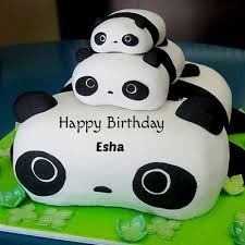 Happy Birthday Images For Kids With Name Happy Birthday Cute Panda Cake For Kids With Your Name Panda Birthday Panda Cakes Panda Birthday Cake