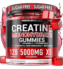 Creatine Monohydrate Gummies 5g with BCAA and Collagen