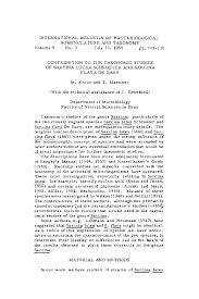 Salmonella typhosa (typhoid 22 fever). Contribution To The Taxonomic Studies Of Sarcina Lutea Schroeter And Sarcina Flava De Bary Microbiology Society