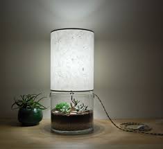 Terrarium Lamp 1 In 2020 Lamp Terrarium Table Geometric Lamp