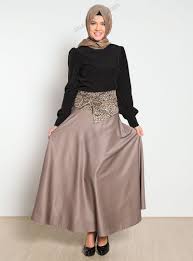 Leopar Korsajli Etek 3011 Vizon Deniz Akdag Moda Stilleri Mutevazi Moda Basortusu Modasi