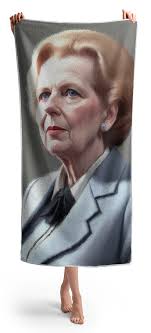 Margaret Thatcher Beach Towels for Sale