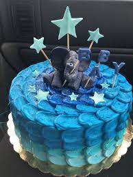 Elephant And Stars Baby Boy Shower Cake By Inphinity Designs Please Visit My Facebook Page Inphinity D Shower Cakes Baby Shower Cakes For Boys Baby Boy Shower