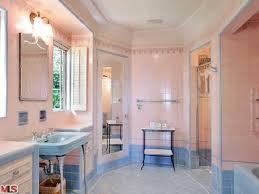 Celebrity Houses And Real Estate Pink Bathrooms Designs Shabby Chic Bathroom Pink Bathroom Tiles