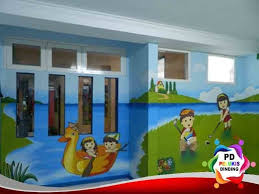 Paling Populer 30 Contoh Lukisan Dinding Tk Kumpulan Hiasan Dinding Sekolah Tk Disertai Gambar Download Hanya Disini Contoh Di 2020 Lukisan Lukisan Dinding Gambar