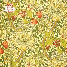 Cheap 1000 piece jigsaw puzzles for adults. Adult Jigsaw Puzzle William Morris Gallery Golden Lily Flame Tree Publishing