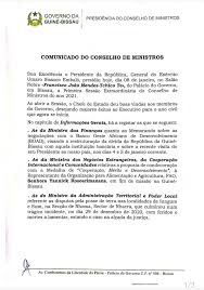 No sábado, os ministros voltam a o conselho de ministros aprovou hoje 12 contratos fiscais de investimento, num valor total de 160 milhões de euros e que vão criar 358 postos. Faladepapagaio Conselho De Ministros 2021 Primeira Reuniao Extraordinaria Do Conselho De Ministros Realizado Hoje No Palacio Do Governo Em Bissau E Presidido Por Sua Excelencia Senhor Presidente Da Republica