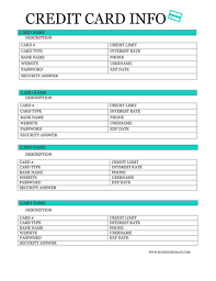 Most banks charge interest if you transfer your money from credit card to a savings bank account. Lists Log Printables Bank Account Information Sheet Credit Card Info Log Password Cheat Sheet Credit Card Info Emergency Binder Family Emergency Binder