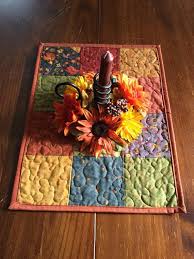 Fall Table Toppper With Pumpkins Small Table Runner Fall Quilted Table Runners Fall Table Runners Fall Tabletop