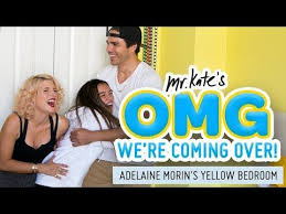 6 Adelaine Morin S Hello Yellow Bedroom Makeover Omg We Re Coming Over Mr Kate Youtube Mr Kate Yellow Bedroom Bedroom Makeover