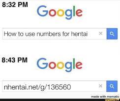 8:32 PM Google How to use numbers for hentai x a 8:43 PM Go gle  nhentai.net g 136560 ni a 
