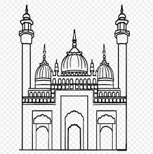 Cara mewarnai gambar pemandangan masjid 2 kartun anak islami. Gambar Sketsa Masjid Halaman Mewarnai Gambar Awan Kartun