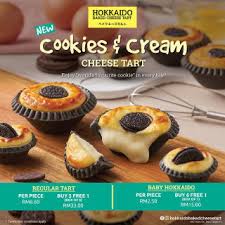 My version of the ever so famous baked cheese tart that's originally from hokkaido. Cookies Cream Cheese Tart Hokkaido Baked Cheese Tart By Hokkaido Baked Cheese Tart Sunway Pyramid