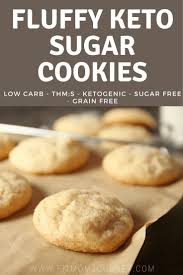 Fluffy Keto Sugar Cookies Thm S Low Carb Ketogenic Sugar Free Grain Free Recipe Keto Recipes Easy Low Carb Keto Recipes Keto Cookies